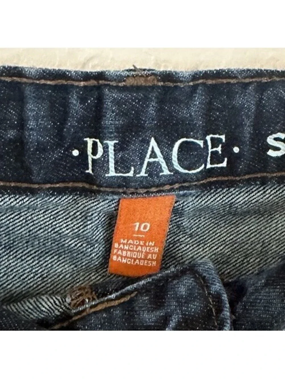 Childrens Place Straight Fit Jeans Boys Size 10 Medium/Dark Wash Minimal Wear